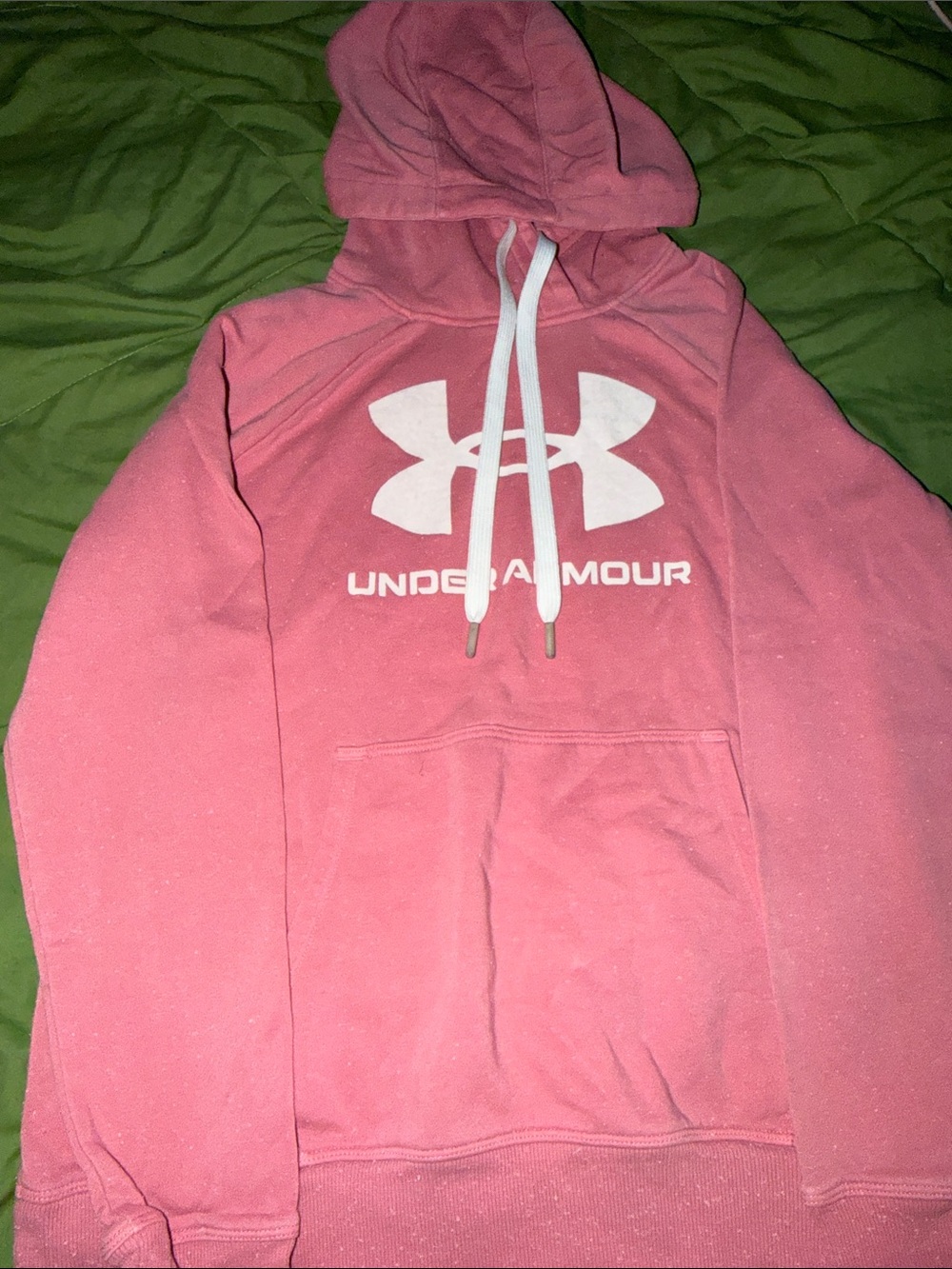 Under Armour Pink Pullover Hoodie Sweatshirt